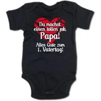 G-graphics Kurzarmbody Du machst einen tollen Job, Papa! Alles Gute zum 1. Vatertag! Baby Body mit Spruch / Motiv / Aufdruck • zum Vatertag