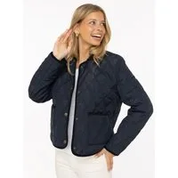 Zwillingsherz Steppjacke "Classic" Kordkragen, Knopfleiste und Taschen
