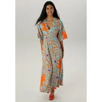 Aniston SELECTED Maxikleid mit weiten, 3/4-langen Ärmeln