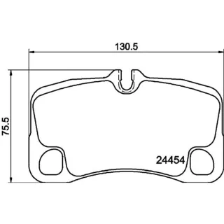 Hella Bremsbel?ge hinten Porsche 911 997 3,6