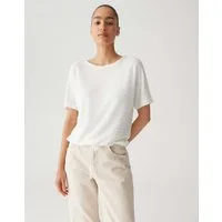 OPUS Kurzarmshirt SARONJI PARIS Loose mit Fledermausärmeln
