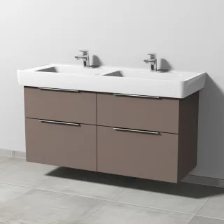 Sanipa 3way Waschtischunterbau zu Laufen Pro A Waschtisch mit 4 Auszügen, Taupe-Matt UP7601T