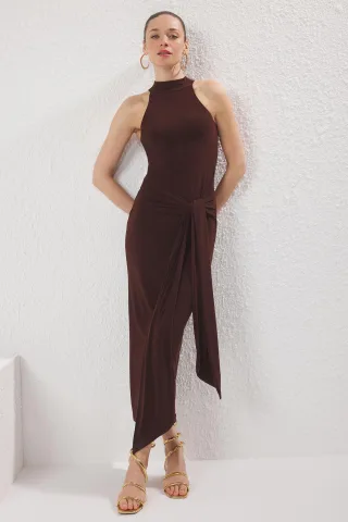 Damen Maxikleid, ärmellos, gerade geschnitten, figurbetont, für Tag und Nacht