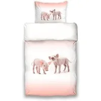 ESPiCO Kinderbettwäsche Piggy, Renforcé, 2 teilig, Schweinchen, Sau, Tiermotiv