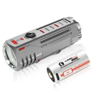 Lumintop THOR5 1200M 370LM Long Thoot EDC Titanium LEP Flashlight 18350 Battery Long Range Strong LEP Spotlight Waterpro