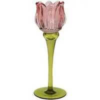 Werner Voß Kerzenhalter Kerzenleuchter Tulpe Pink (21,5cm)
