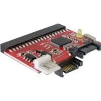 Konverter IDE auf SATA / SATA auf IDE, Adapter rot, Bulk