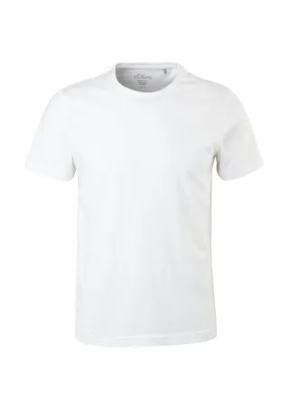 s.Oliver Red Label - Regular fit: Basic T-Shirt weiß - Gr. - XXL