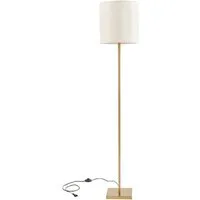 lux.pro Stehlampe, ohne Leuchtmittel, »Fildholm« 157 cm Messingfarben / Leinenoptik