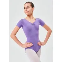tanzmuster Body Ballettbody Lisa mit Glitzersteinen Kurzarm Trikot fürs Kinder Ballett