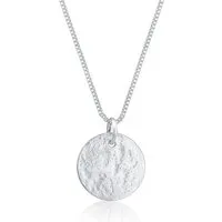 Elli Kette mit Anhänger Plättchen Organic 925 Sterling Silber, Geo