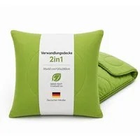 Bestlivings Kunstfaserbettdecke Kissendecke 2 in 1, Füllung: 100% Polyester, Kissen und Decke in einem, Decke 135x200 cm, Kissen 50x50 cm