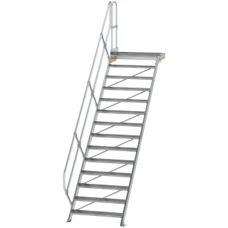 Munk Treppe mit Plattform 45° Stufenbreite 1000 mm - 600474