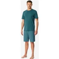Schiesser Pyjama Casual Essentials (2 tlg) Schlafanzug, Pyjama Set, Nachtwäsche