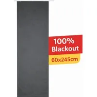 Stoffschmiede Schiebegardine, Blickdicht, 60x245cm, Paneelwagen, Lichtschutz, 100% Blackout