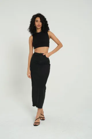 Crew Neck Basis Crop Top