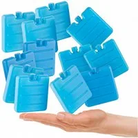 BigDean Kühlakku 12x Mini Kühlakkus 7,5cm klein perfekt für Kühltasche Brotdose Lunc, Mini Kühlakkus, Platzsparen, Passt in jede Lücke