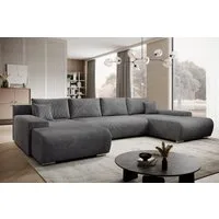 PROMETO Möbel Ecksofa Credo Ecksofa U-Form, mit Schlaffunktion und Bettkasten, U-Form Couch