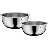 WMF Schüssel Gourmet, Edelstahl 18/10, (Set, 2-tlg), 360° Schüttrand, tropffreies Ausgießen, vielseitig, stapelbar