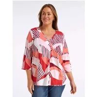 Sheego Klassische Bluse 3/4-Arm-Bluse 3/4-Arm