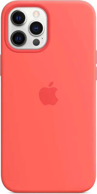 Apple Silikon Case mit MagSafe [für iPhone 12 Pro Max] zitruspink