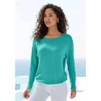 Vivance Langarmshirt aus sommerlicher Strickqualität mit Gummizug im Bund