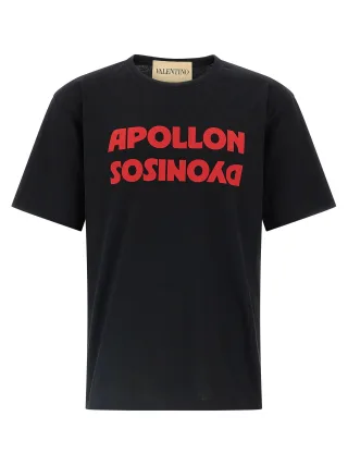 Valentino Garavani Schwarzes Baumwoll-T-Shirt
