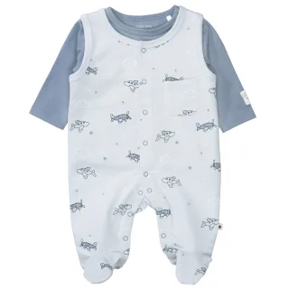 STACCATO - Kn.-Strampler+Shirt cloud blue aop - Gr. - 50