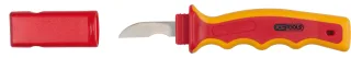 KS Tools Kabel-Abisoliermesser mit Schutzisolierung, 200mm - 117.1329