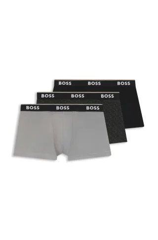 BOSS Menswear Black - Trunk 3P Power Desig Dark Grey - Gr. - L