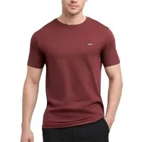 Smilodox T-Shirt Ilyas, Komfortables Herren-Shirt, Weiche hochwertige Baumwolle Schlichtes Oberteil Metalllabel Vielseitig kombinierbar Freizeit