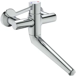 Ideal Standard CeraPlus 2 Wand-Waschtisch-Thermostat A6701AA absperrbar, DN 15, Ausladung 356 mm, chrom