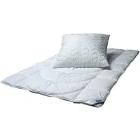 Beco Microfaserbettdecke + Kopfkissen Kuschelweich Bettwaren Set Ganzjahresdecke und Kissen 80x80, Füllung: Polyester, Beste Qualität für idealen Schlafkomfort