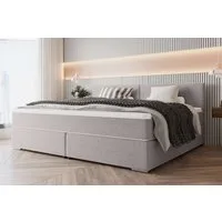 99rooms Boxspringbett Phönix Familienbett (Schlafzimmerbett, Bett), mit Taschenfederkernmatratze und Topper, in Webstoff MALMO_NEW