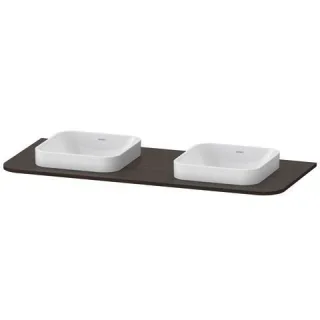 Duravit Happy D.2 Plus Konsole Nussbaum gebürstet Matt 1300x550x16 mm - HP032KB6969 HP032KB6969