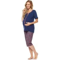 Be Mammy Umstandspyjama Damen Schlafanzug Stillpyjama H2L2N2
