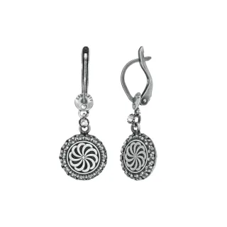 konplott - Ohrringe - Medallion Glam silver
