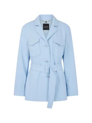 Marc Cain Collections - Cabanjacke mit Gürtel magical blue - Gr. - 44