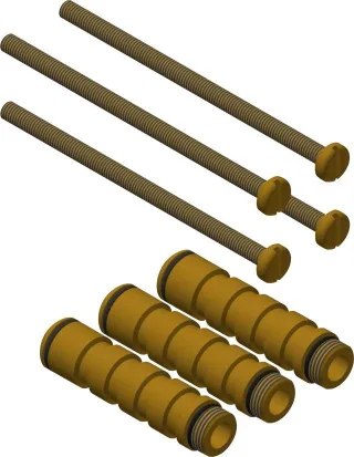 KWC Aquarotter Verlängerungsset, F3, hydr. Duscharm. m. Mischer, 30 mm, 2030046031 2030046031