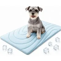 Ledander Hundematte Kühlmatte für Hunde Selbst Kühlende Hundematte Sommer Kühlkissen, hundematte für Zuhause Unterwegs oder im Auto