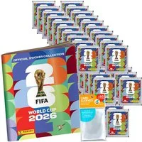 Panini Sammelkarte World Cup 2026 Sticker - 1 Sammelalbum + 50 Tüten + Collect-it Hüllen