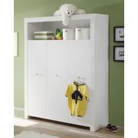 ebuy24 Kleiderschrank Olja Kleiderschrank Kinderzimmer mit 3 Türen und 1