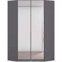 OTTO home Eckkleiderschrank Kleiderschrank Schrank Ankleidezimmer Schlafzimmer Garderobe AGORDO (in zwei Griff-Farben, Breite/Tiefe 117x117 cm, Höhen 210/229 cm) mit Spiegeltüren, voll ausgestattet mit viel Stauraum MADE IN GERMANY