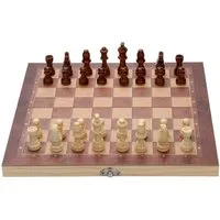 Clanmacy Spiel Schachspiel Schach 29*29CM Figuren inkl. 3 in1 Schachfiguren Geschenk