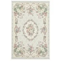 THEKO Teppich Flomi Floral, rechteckig, Höhe: 3 mm, gewebt, Blumen Design, ideal im Wohnzimmer & Schlafzimmer