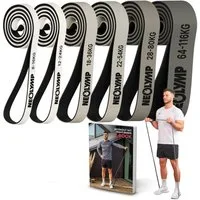 NEOLYMP Trainingsbänder Resistance Bands - Gym Zubehör für Ganzkörpertraining - Klimmzug Band, Kein Spannungsverlust,Hygienisch, Mehrschichtig, Naturlatex, Belastbar
