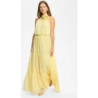 SWING Abendkleid - Abendkleid aus Crinkle Chiffon mit Stufenrock Taillierter Schnitt mit fließendem Rockteil