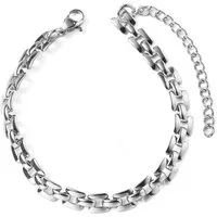 Aniston JEWELRY & WATCHES Armband Schmuck Geschenk Edelstahl Armschmuck Armkette, Made in Germany