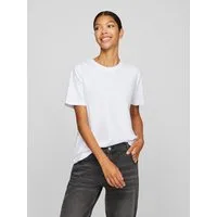 Vila Kurzarmshirt VINORA S/S T-SHIRT - NOOS Baumwollmischung, regular fit