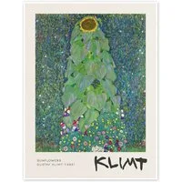 Posterlounge Wandbild Sunflowers, Gustav Klimt, erhältlich als Poster, Leinwandbild, Wandsticker oder Acrylglasbild